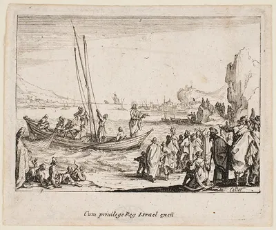 Jesus Preaching at the Side of the Sea by Jacques Callot, 1635 — digital art print download