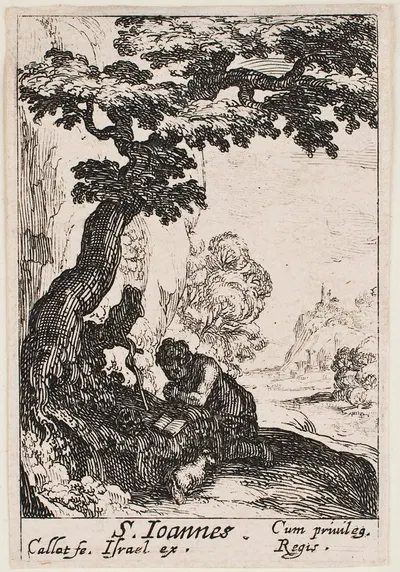 Saint John the Baptist by Jacques Callot, 1632 — digital art print download