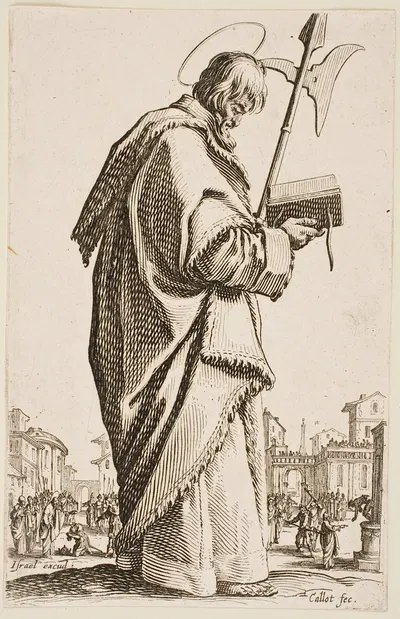 St. Matthias by Jacques Callot, 1631 — digital art print download