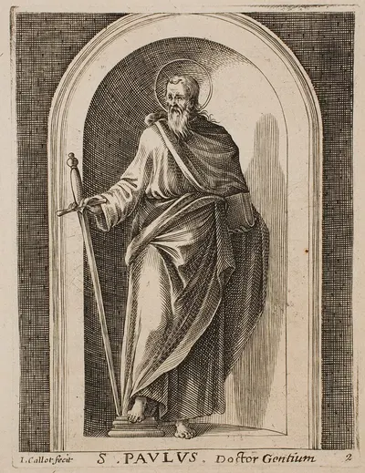 St. Paul by Jacques Callot, 1611 — digital art print download