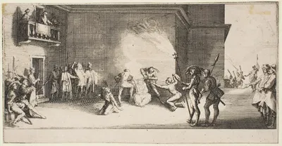 The Crowning with Thorns by Jacques Callot, 1618 — digital art print download