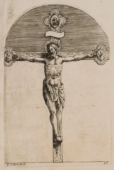 The Crucifixion by Jacques Callot, 1611 — digital art print download