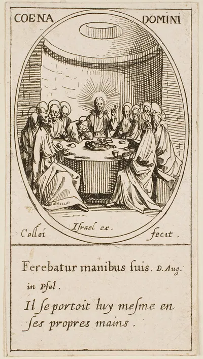 The Last Supper by Jacques Callot, 1632 — digital art print download