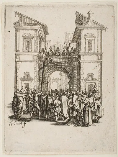 The Presentation to the People by Jacques Callot, 1624 — digital art print download