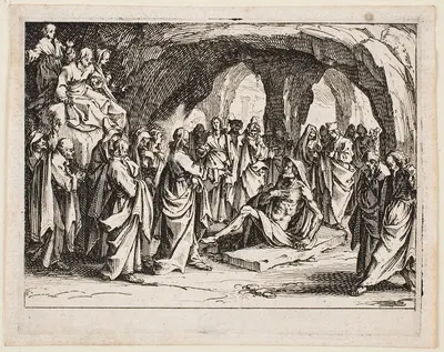 The Raising of Lazarus by Jacques Callot, 1635 — digital art print download