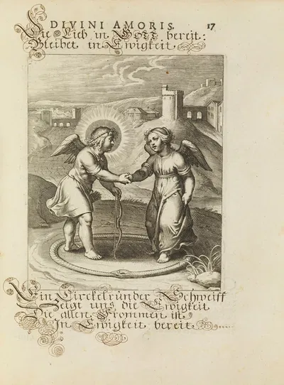 Amoris divini emblemata Pl.06 by Отто ван Вейн, 1660 — digital art print download