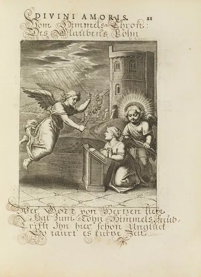 Amoris divini emblemata Pl.08 by Отто ван Вейн, 1660 — digital art print download