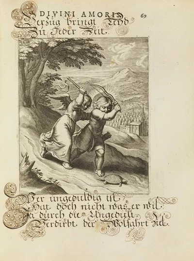 Amoris divini emblemata Pl.32 by Otto van Veen, 1660 — digital art print download