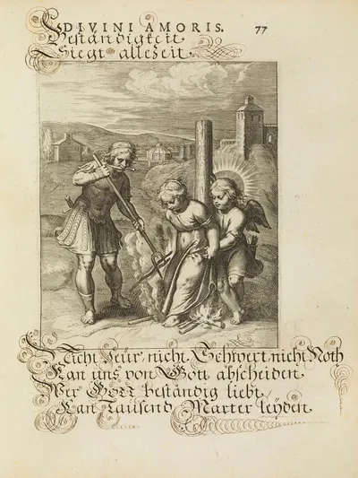 Amoris divini emblemata Pl.36 by Отто ван Вейн, 1660 — digital art print download