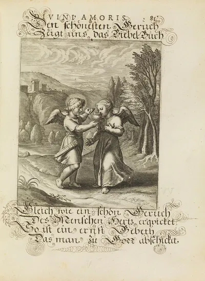Amoris divini emblemata Pl.38 by Отто ван Вейн, 1660 — digital art print download