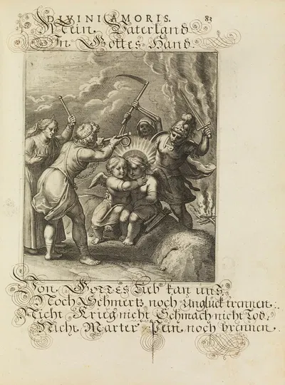 Amoris divini emblemata Pl.39 by Отто ван Вейн, 1660 — digital art print download