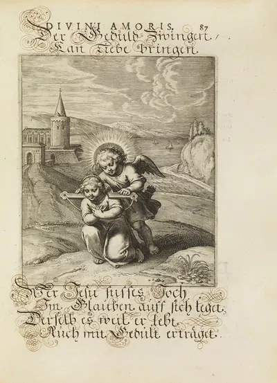 Amoris divini emblemata Pl.41 by Отто ван Вейн, 1660 — digital art print download