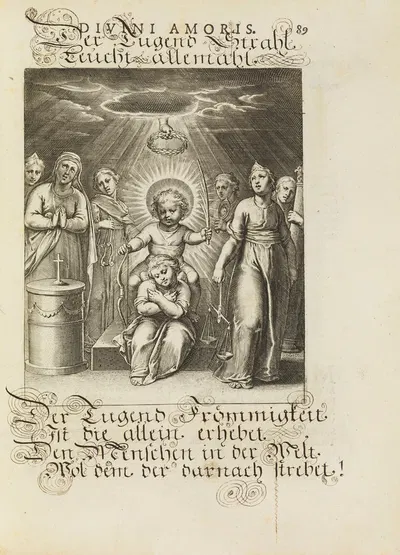 Amoris divini emblemata Pl.42 by Отто ван Вейн, 1660 — digital art print download