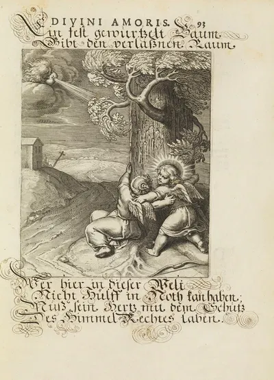 Amoris divini emblemata Pl.44 by Отто ван Вейн, 1660 — digital art print download