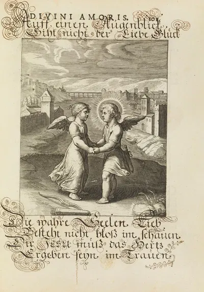 Amoris divini emblemata Pl.48 by Отто ван Вейн, 1660 — digital art print download