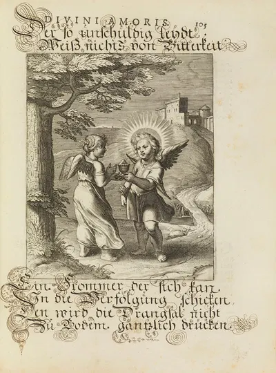 Amoris divini emblemata Pl.50 by Отто ван Вейн, 1660 — digital art print download