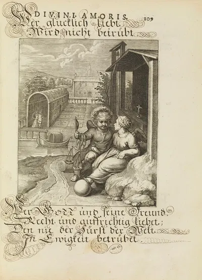 Amoris divini emblemata Pl.52 by Отто ван Вейн, 1660 — digital art print download