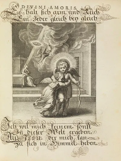 Amoris divini emblemata Pl.57 by Отто ван Вейн, 1660 — digital art print download