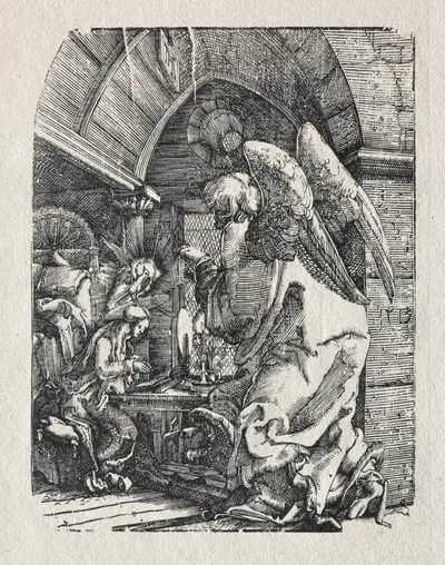 The Annunciation by Альбрехт Альтдорфер, 1513 — digital art print download
