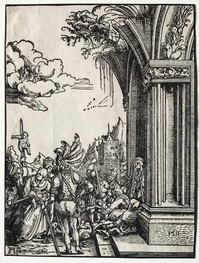 The Massacre of the Innocents by Альбрехт Альтдорфер, 1511 — digital art print download