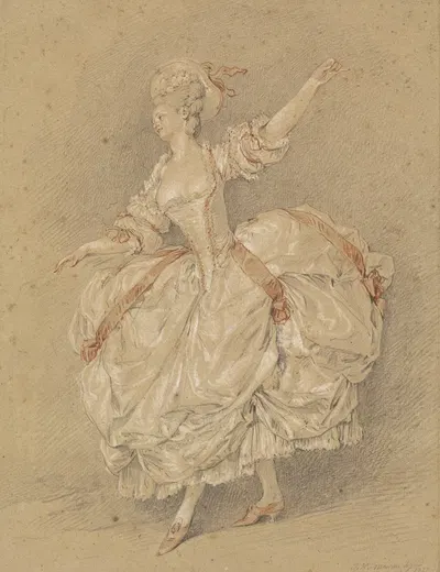 A Dancer by Жан-Мишель Моро, 1777 — digital art print download