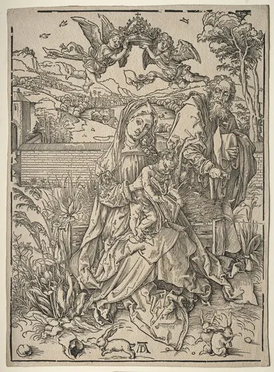 Holy Family with the Three Hares by Albrecht Dürer — digital art print download