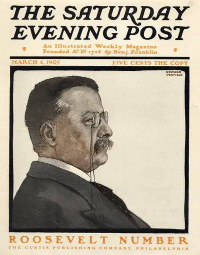 The Saturday Evening Post. The Roosevelt Number by Эдвард Пэнфилд, 1905 — digital art print download