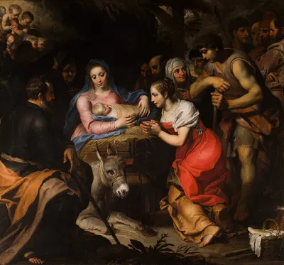 The Adoration of the Shepherds by Gerard Seghers, 1649 — digital art print download