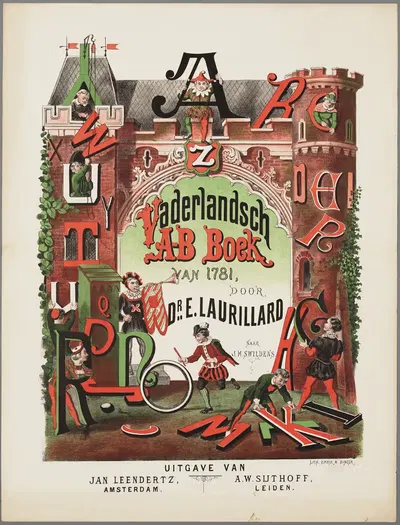 Vaderlandsch A-B Boek van 1781 door Dr. E. Laurillard by Эмрик и Бингер, 1871 — digital art print download