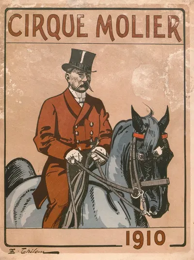 Cirque Molier 1910 - Programme by Эрнест Телем, 1910 — digital art print download