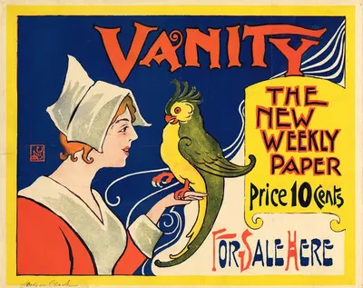 Vanity The New Weekly Paper by George Frederick Scotson-Clark, 1900 — digital art print download