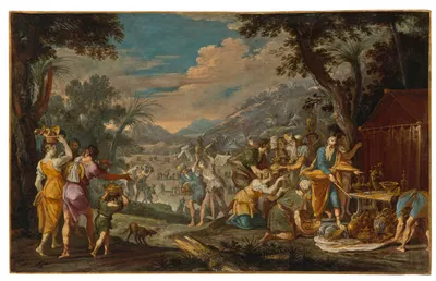 Moses and Aaron collecting offerings to build the temple by Доменико Гаргьюло — digital art print download