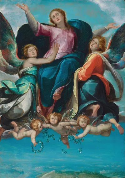 The Assumption of the Virgin by Giulio Cesare Procaccini — digital art print download