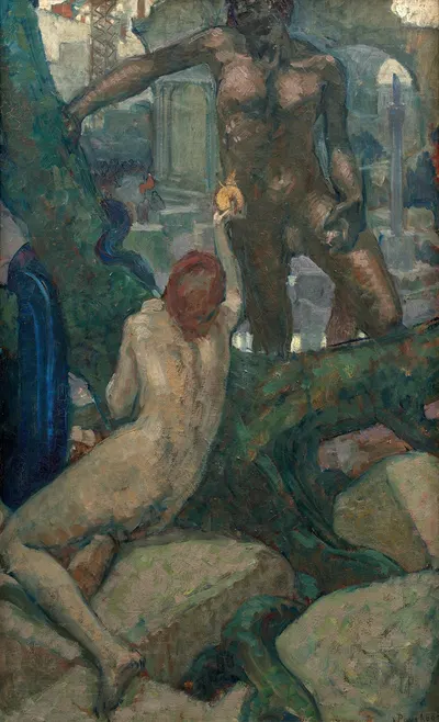 Adam et Eve by Robert Pougheon — digital art print download