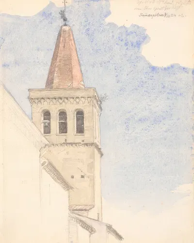 Klokketårn i Sansepolcro by Йоаким Сковгорд, 1923 - 1924 — digital art print download