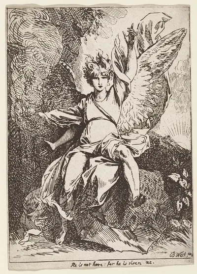 The Angel of the Resurrection by Benjamin West, 1801 — digital art print download