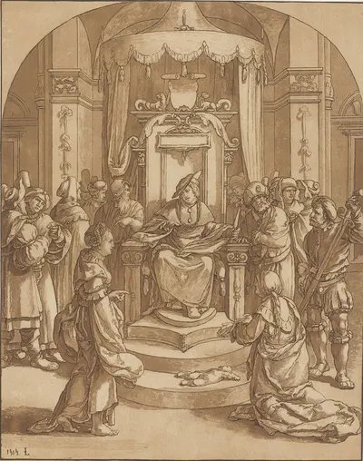 Judgment of Solomon by Корнелис Плос ван Амстел, 1782 — digital art print download