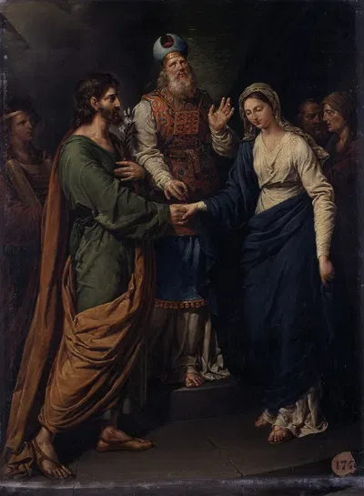 The Marriage of the Virgin by Jean Baptist Lodewijk Maes — digital art print download