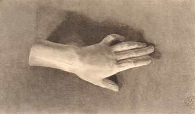 Studie af gipshånd by Йоаким Сковгорд, 1855 - 1933 — digital art print download