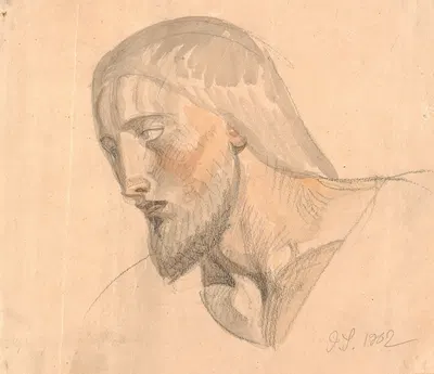 Studie af hoved by Йоаким Сковгорд, 1901 - 1902 — digital art print download
