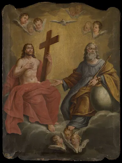 Holy Trinity by Поль Иосиф де Кок, 1724 - 1801 — digital art print download