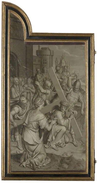 Christ carrying the Cross by Питер Пурбус, 1570 — digital art print download