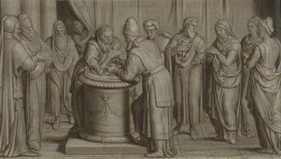 Circumcision of the Christ-Child by Питер Пурбус, 1570 — digital art print download