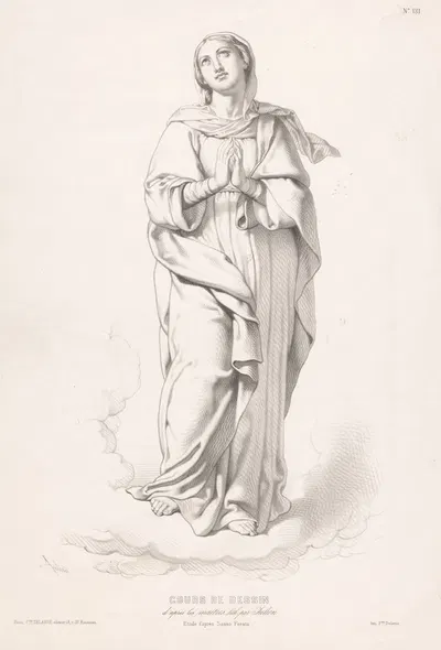 Assumption of Mary by Bernard-Romain Julien, 1848-1853 — digital art print download