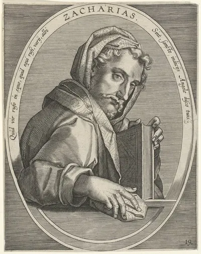 Zacharias by Stradanus, 1613 — digital art print download