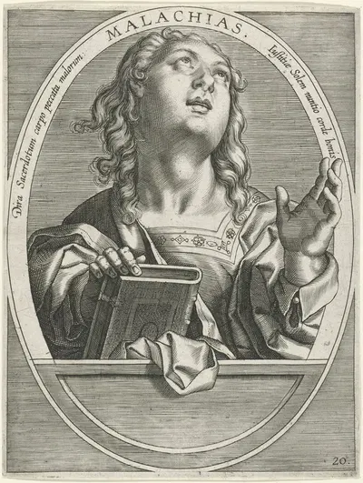 Malachi by Stradanus, 1613 — digital art print download