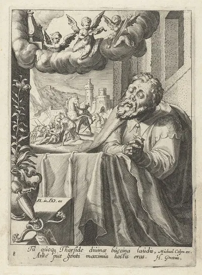 Paul as a repentant sinner by Jacob de Gheyn II, 1595 - 1596 — digital art print download