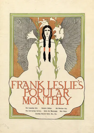 Frank Leslie's Popular Monthly April The Canadian Girl by Джон Сесил Клей, 1897 — digital art print download