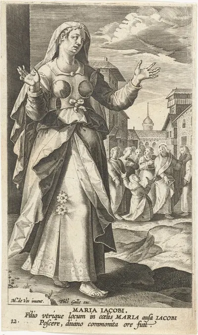 Mary, mother of the sons of Zebedee by Jan Collaert II, 1595 - 1599 — digital art print download