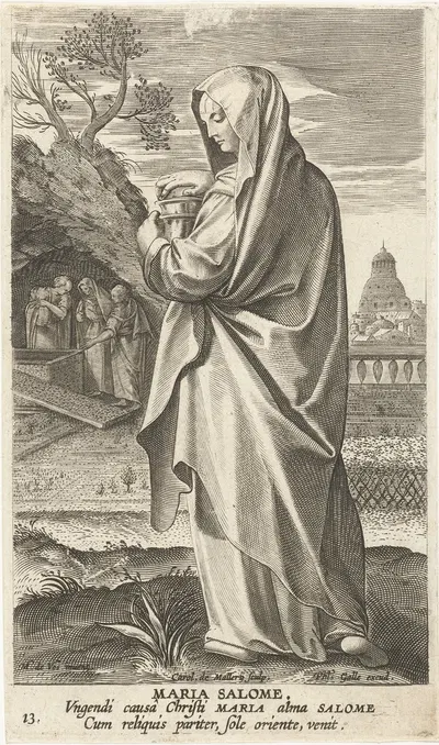 Maria Salome by Jan Collaert II, 1595 - 1599 — digital art print download